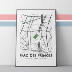 PSG - Parc des Princes - Parijs | Posters A2 A3 of A4 print webshop | een product van AboveSecond